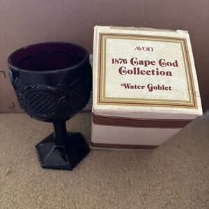 Avon 1876 Cape Cod Collection Red Water Goblet *New*
